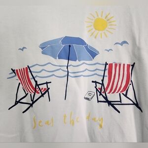 🏖 Kim Roger's White Beach Top Size 2X 🏖